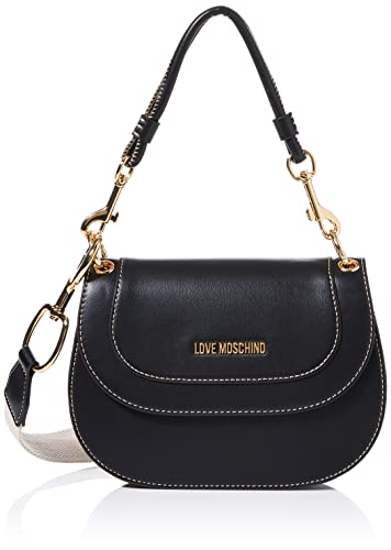 Love Moschino JC4112PP1GLR0, Borsa a Spalla, Donna, Nero, Taglia unica