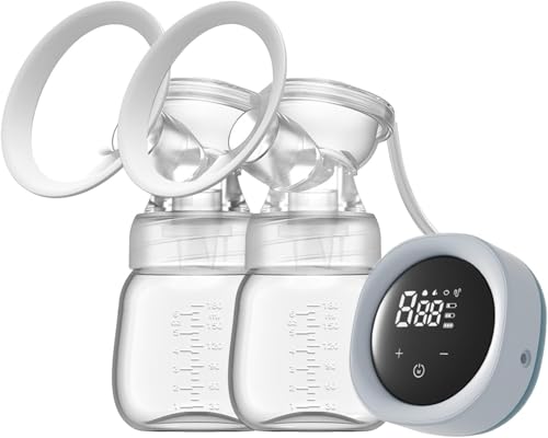 Tiralatte elettrico, breast pump electric, estrattore di latte portatile, tiralatte elettrico, portatile, estrattore di latte senza fili, con 4 modalità e 9 livelli di aspirazione