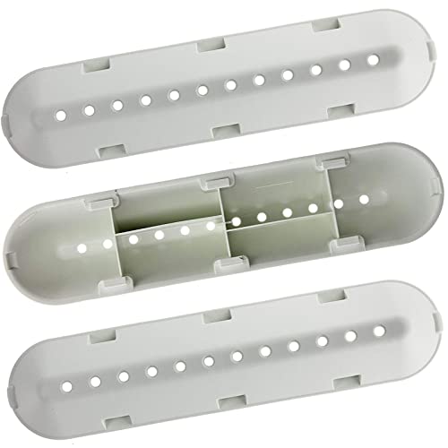 SPARES2GO Palette a 12 Buchi compatibile con Hotpoint Cestello di Lavatrici (227 mm x 53 mm x 38 mm, Confezione da 3 Pezzi)