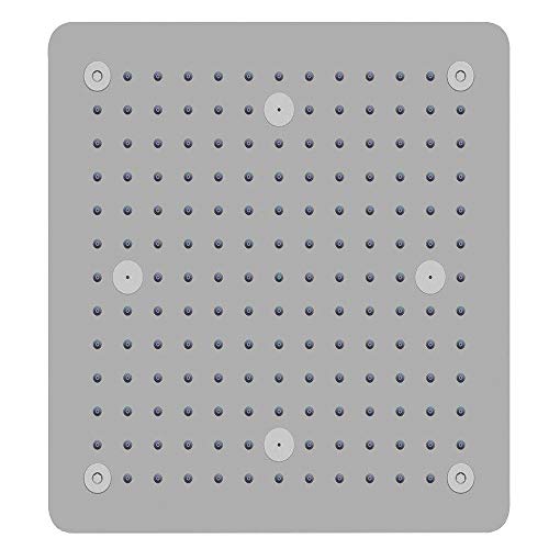 Soffione Doccia a Soffitto Installazione Da Incasso Acciaio Inox Quadro