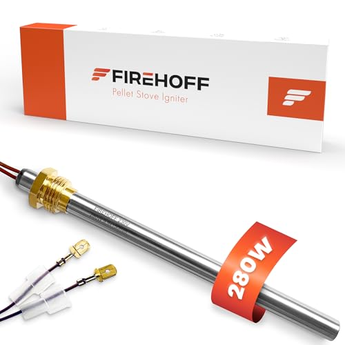 Candela di accensione per stufa a pellet, 280 W, 140/150 mm, diametro 9,9 mm, filettatura 3/8 con connettore rapido, garanzia 1 anno