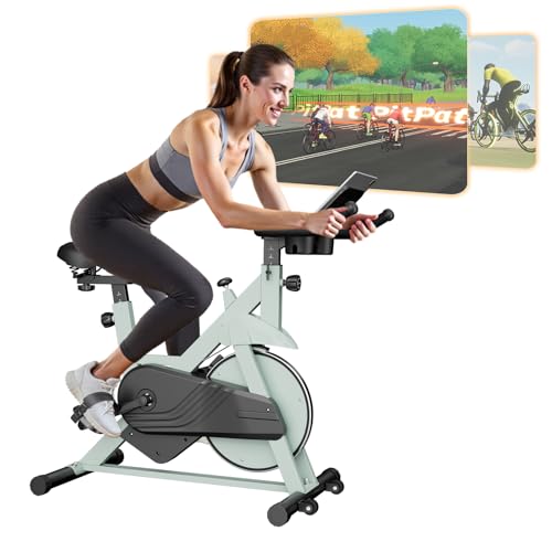 Copant Cyclette da Casa Professionale, Ciclette MAX 136KG, Magnetic Bicicletta per Casa, Fitness Spin Bike con display LCD e APP per la Casa