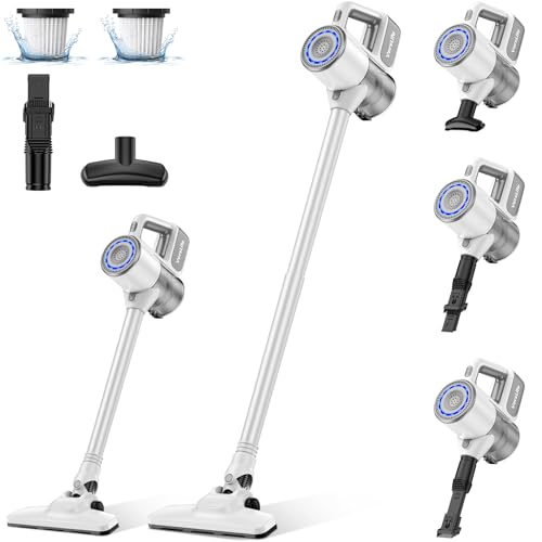 VersLife S6PRO Aspirapolvere Senza Fili, Aspirazione Potente 30KPa, Scopa Elettrica Senza Fili con Design Senza Spazzole, Filtro HEPA, Autonomia 30 Minuti, per Pavimenti e Peli di Animali Domestici