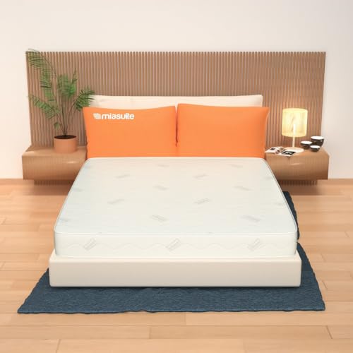 miasuite i sogni italiani Materasso Memory Foam Singolo 80x190 cm, Alto 20 cm - Rivestimento Silver, Antibatterico, Antiacaro, Indeformabile. Dimora H20
