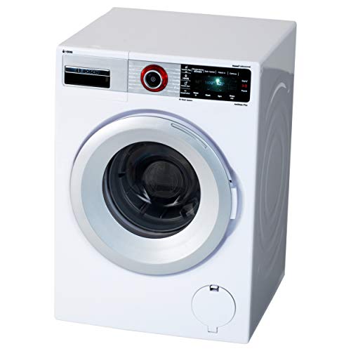 Theo Klein 9213 Bosch Lavatrice, Quattro programmi di Lavaggio e rumori Originali, Funziona con e Senza Acqua, Giocattolo per Bambini a Partire da 3 Anni
