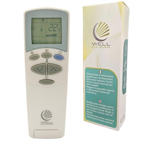 Telecomando per condizionatori LG Serie 6711A90032L Compatibile con Vari Modelli Serie 6711A900** e 6711A200** per climatizzatore, Pompa di Calore e Inverter