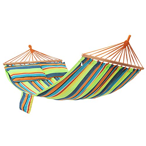 SONGMICS Amaca Dondolo in Tessuto da Campeggio Giardino Portatile Telo 210 x 150 cm Carico Max 300 kg GDC22Q