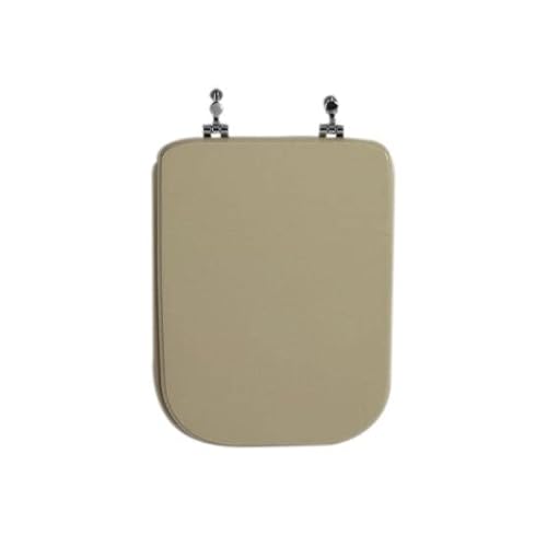 Kiamami Valentina - Sedile Copri WC per Ceramica Conca Ideal Standard, Compatibile con Modello Vaso Conca, Finitura Champagne, Legno Ingegnerizzato