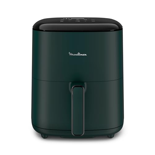 Moulinex Easy Fry Max Friggitrice Ad Aria, Capacità Di 5 L, Fino A Sei Persone, Risparmio Di Tempo ed Energia, Pannello Di Controllo Digitale, 10 Programmi Di Cottura Automatici, EZ2453