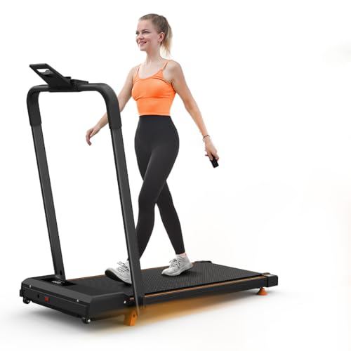 Tappetino da corsa pieghevole 12 km/h, tappetino da passeggio reclinabile 10% con motore 5,0 CV e display a LED, 120 kg Max Walking Pad elettrico silenzioso portatile 3 modelli