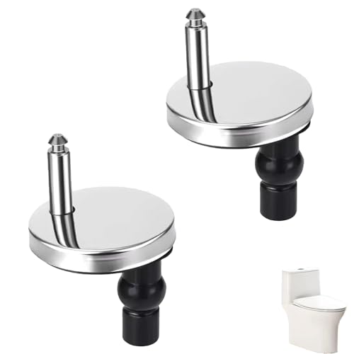 Cerniere Copriwater WC con Viti Fissaggio Universali - 2 PCS Cerniera Tavoletta WC Soft Close Antiscivolo, Ganci Sedile WC + Viti Installazione Rapida per Coperchio Water