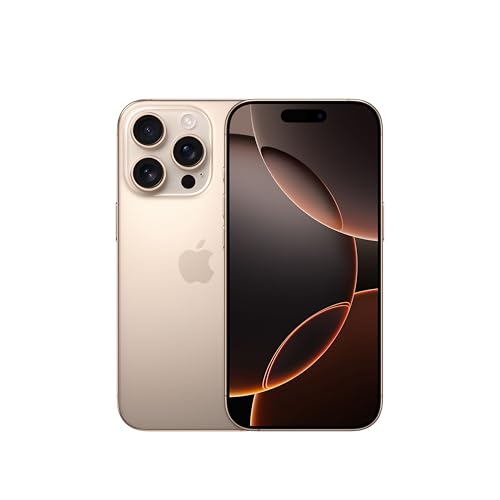 Apple iPhone 16 Pro 256 GB: Telefono 5G con Controllo fotocamera, Dolby Vision 4K a 120 fps e un’autonomia senza precedenti. Compatibile con AirPods; Titanio sabbia