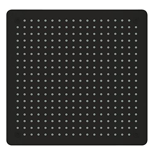 Ogomondo Soffione Doccia a Soffitto Installazione Da Incasso Quadro NERO