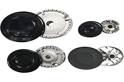 KIT BRUCIATORI + COPRISPARTIFIAMMA PER PIANI COTTURA ARISTON INDESIT SAMET NARDI