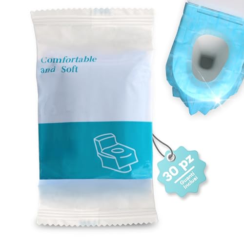 Copriwater Usa e Getta con Copertura Totale e Adesivi Antiscivolo – Include Guanti Igienici