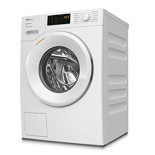 Miele WSD 164 WCS Lavatrice a Carica Frontale 9 Kg, Cestello a Nido d'Ape, Funzione Pre-Stiratura e CapDosing, con Miele@home, Bianco Loto [Classe di Efficienza Energetica A]