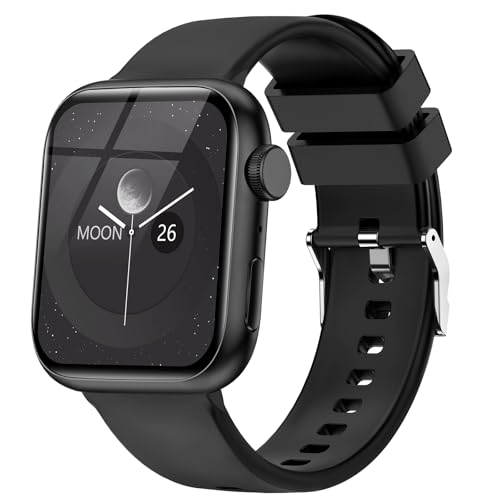 zaisia Smartwatch Uomo Donna, 1.85" Orologio Smartwatch con Chiamare/Rispondere, Molteplici modalità Sportive con Contapassi/Sonno/Cardiofrequenzimetro, IP68 Smart Watch per Andorid iOS