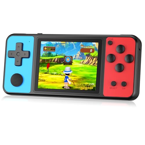ZHISHAN Giochi portatili a 32 bit per bambini con 139 videogiochi integrati, schermo IPS da 3 pollici, ricaricabile, portatile, gioco arcade, giocattoli elettronici per ragazzi e ragazze, regalo di