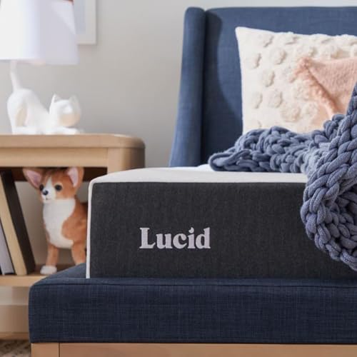 LUCID Materasso in memory foam - Alto 20 cm - Morbido - Con gel rinfrescante e carbone di bambù - Matrimoniale 160 x 200 cm
