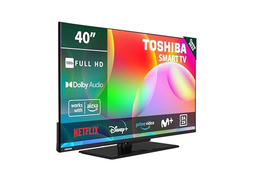 Toshiba 40LV3563DG Smart TV da 40", con risoluzione Full HD (1920 x 1080), HDR, base centrale, compatibile con Alexa, WiFi
