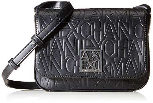 ARMANI EXCHANGE Liz-Small Shoulder Strap, Crossbody Medium Donna, Nero (Nero-Black), 14x8x20 Centimeters (B x H x T)