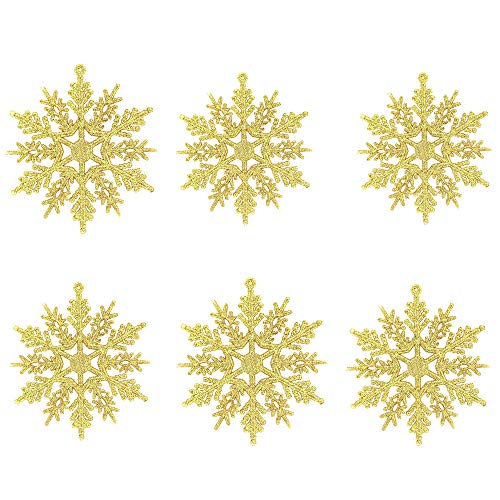 Ciondolo per albero di Natale, fai da te, decorazione natalizia, in legno, per albero di Natale, per la famiglia, Natale, per feste (oro, taglia unica)