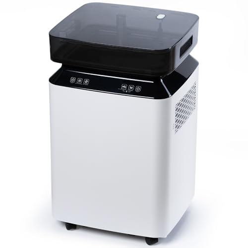 Katenpo Deumidificatore Industriale Professionale Elettrico: 80L/24h per Grandi Ambienti 170㎡Pompa Scarico Continuo Antimuffa Portatile con Ruote per Casa/Bagno/Ufficio/Garage/Cantina/Stanza/Armadio