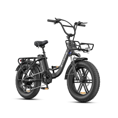 ENGWE Bicicletta Elettrica Adulto, 20'' ×4.0'' Fat Tire Bici Elettrica per Donna, 7 Velocità, 250W Batteria Rimovibile 48V 13Ah Autonomia bis zu 120 km L20/L20 BOOST