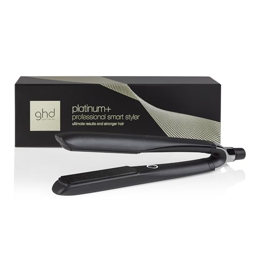 ghd Platinum+ Piastra & Styler Professionale Nera – Capelli Più Forti, Maggiore Lucentezza, Protezione del Colore – Per Tutti i Tipi di Capelli