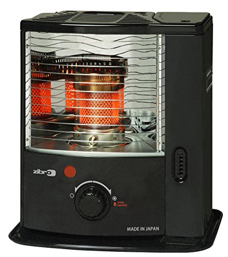 Zibro RS-122, Stufa a Combustibile Meccanica Portatile, Eccellenza Giapponese, Riscalda fino a 32 metri quadrati, Nessuna installazione necessaria, Potenza 2200 W