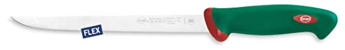 Sanelli Premana Professional Coltello da Filettare Pesce, Acciaio Inossidabile, Verde/Rosso, 22 cm