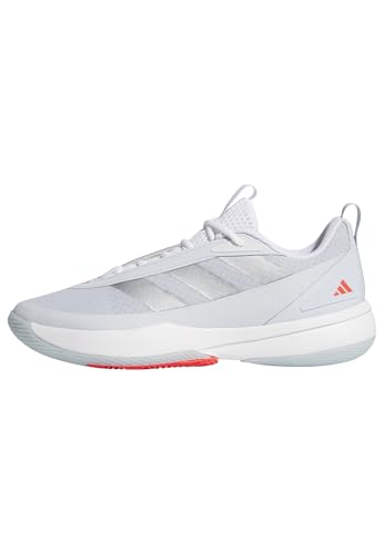 adidas Front Court Shoes, Scarpe da Basket Unisex-Adulto, Halo Blue/Silver Met./Ftwr White, 46 EU