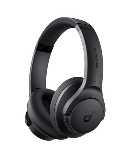 Soundcore by Anker Q20i Cuffie Bluetooth Cancellazione Rumore Attiva Ibrida, Cuffie Bluetooth Wireless Over Ear, 40 Ore ANC, Hi-Res audio, Bassi Potenti, Personalizza con App, Modalità Trasparenza