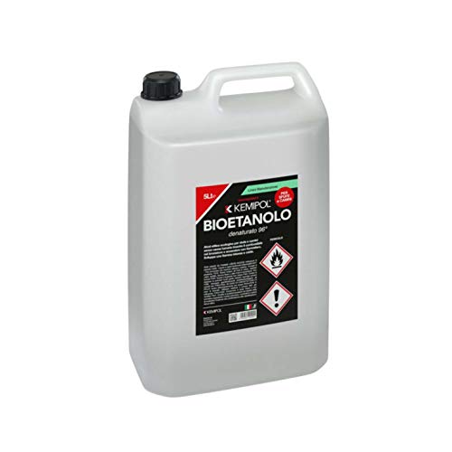 5LT BIOETANOLO COMBUSTIBILE LIQUIDO ECOLOGICO NATURALE INODORE CAMINO
