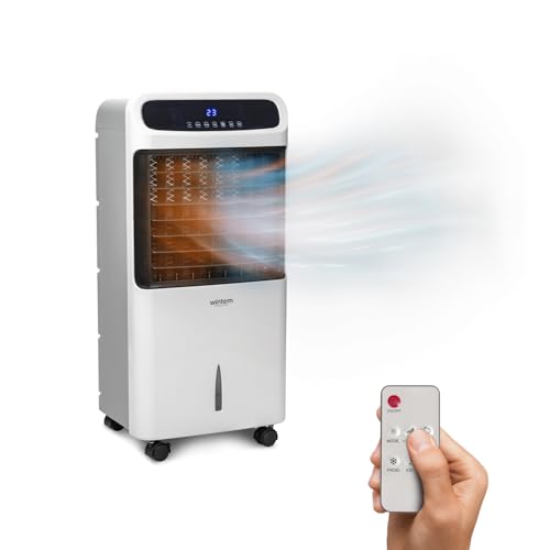 Climatizzatore Portatile 4-in-1 80/2000W: Riscaldamento, Raffreddamento, Umidificatore e Purificatore d'Aria, Facile da Spostare - Ideale per Stanze fino a 80m², 61x32x33cm