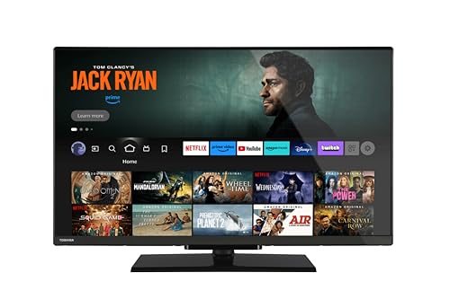Toshiba Smart Fire TV 32" HD Ready 32WF3F63DAR, TV 32 Pollici con Alexa Integrata, Televisore LED Compatibile con Alexa, DVB-T2, Tecnologia LED, HDR, HDMI 2.1, Dolby Audio