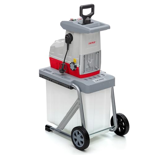 IKRA biotrituratore elettrica ILH 2800, silenziosa e robusta, 2.800W, spessore dei rami fino a 44mm