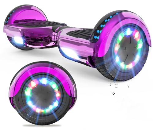 VOUUK Hoverboard, Hoverboard a Due Ruote Da 6,5 pollici Con Altoparlante Bluetooth e luce LED Per Bambini e Adulti