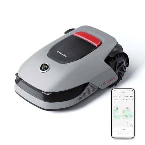 DREAME A1 Pro Robot Tagliaerba,Senza Filo Perimetrale, Evitamento Degli Ostacoli Tramite Radar 3D, Controllo tramite app, Tecnologia OmniSense™, e Zone, Mappatura Preci a fino a 2000m²