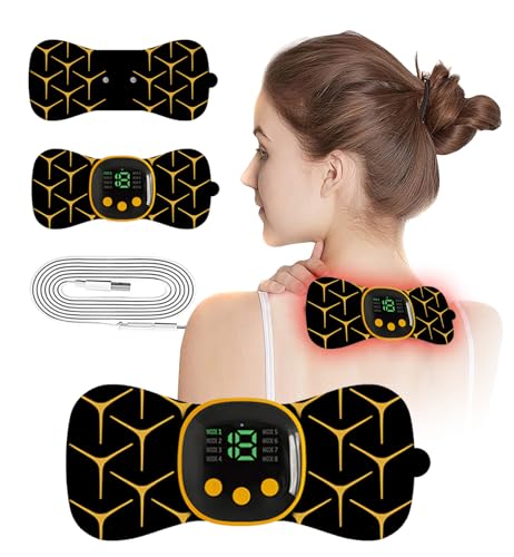 COODAY Elettrostimolatore Antidolorifico Wireless. Dispositivo TENS portatile Senza Fili, Elettrostimolatore Muscolare (EMS, TENS, Massaggio), Ricaricabile per il Trattamento del Dolore