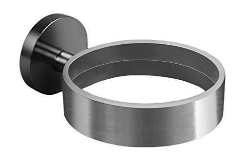 Ambrosya® | Porta-phon Esclusivo in Acciaio Inossidabile | Bagno Asciugacapelli Titolare WC (Acciaio Inossidabile (Spazzolato))