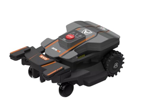 Ambrogio Robot ZetaR EVO, Robot Tagliaerba Autonomo Senza Filo Perimetrale, Batteria al Litio, Area di Taglio 1000m&sup2;, Intelligenza Artificiale, Bianco e Nero