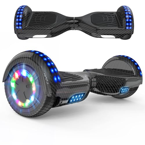 RCB Hoverboard 6.5 inch Auto-bilanciato Hover Board con Colorato luci sulle Ruote e Bluetooth, Il miglior Regalo per Bambini e Adolescente