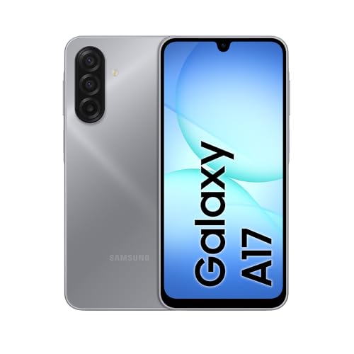 Samsung Galaxy A17, 3 anni di Garanzia del produttore, Android 15, Display Super AMOLED 6.7", 8GB RAM, 256GB, Batteria 5.000 mAh, Resistenza IP54, Memoria espandibile, Gray [Versione Italiana]