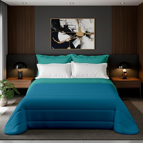 Zucchissime Trapunta Invernale Matrimoniale 260x265 | calda e leggera, double face, design elegante | Coperta Matrimoniale Invernale in microfibra | comfort avvolgente e qualità sartoriale 350 g/m²