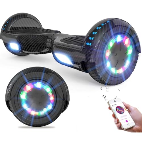 GeekMe Hoverboards Auto bilanciamento Hoverboard 6.5 '' Regalo per Bambini e Adulti - Bluetooth Altoparlanti LED luci