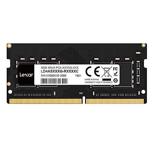 Lexar SODIMM DDR4 RAM 32GB, 3200 MHz DRAM, RAM per laptop SODIMM DDR4 a 260 pin, Memoria Laptop, SO-DIMM ad alte Prestazioni, Memoria per Computer Portatile (LD4AS032G-B3200ASST)