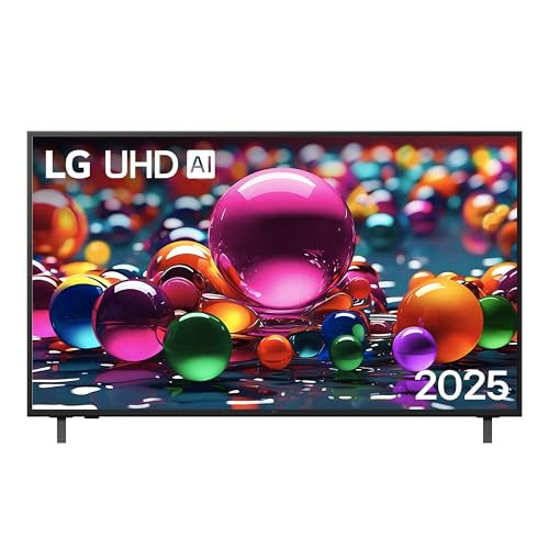 LG webOS UHD AI UA75 TV 55 pollici, Smart TV 4K Ultra HD, Processore α7 Gen8, webOS con AI, Filmmaker mode, HDR10, Gaming con VRR 4K@60Hz, Game Optimizer, Wi-Fi, 55UA75006LA 2025