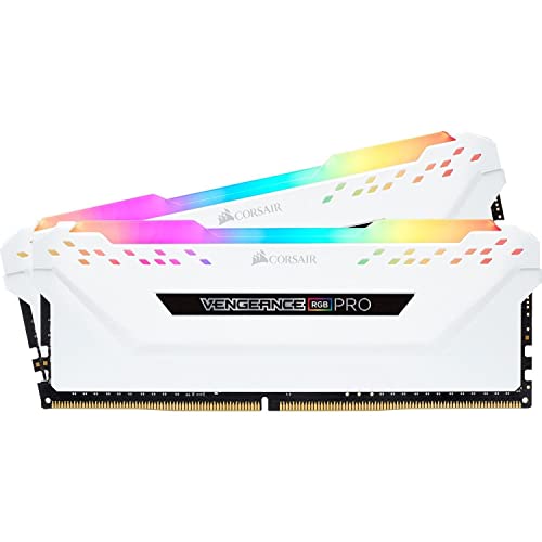 Corsair Corsair Vengeance RGB PRO 32 GB (2 x 16 GB) DDR4 3200 (PC4-25600) C16 Memoria Desktop - Bianco, 2 x 16 GB