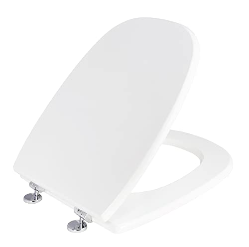 MODULARREDO | Sedile per WC SQUARE, Tavoletta WC, Copriwater, Copri Wc, Copriwater Bianco, Pozzi Ginori, 35,5x44,3 cm, Bianco